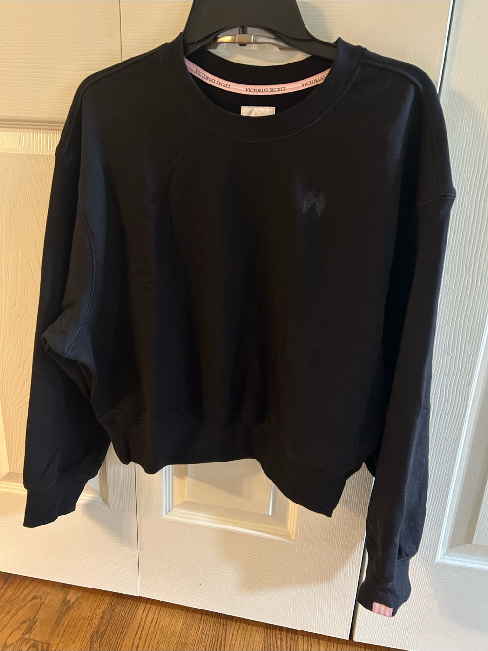 Victoria's Secret Off-Duty Terry Crop Crewneck Sweatshirt
